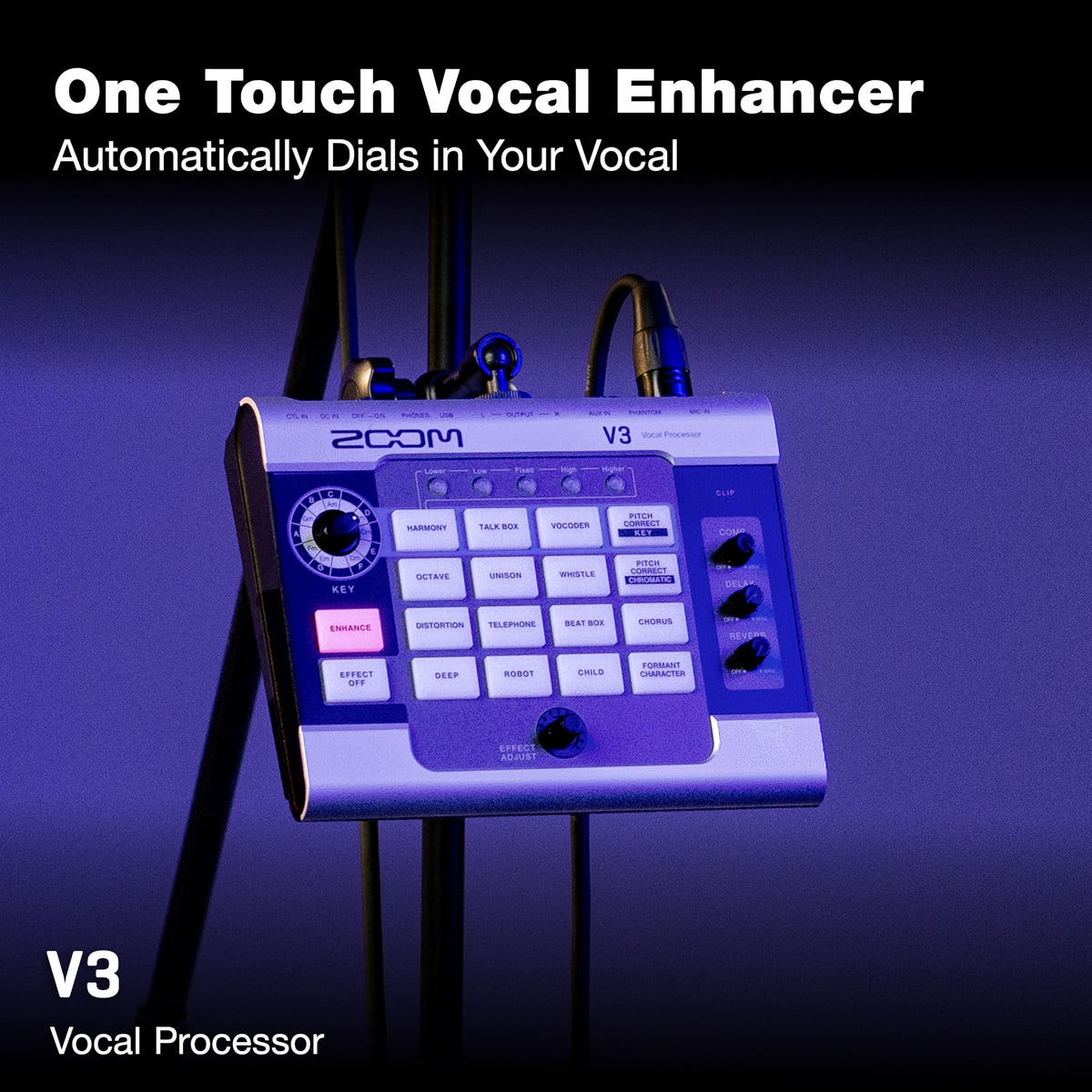 Zoom V3 Vocal Processor with USB Audio Interface