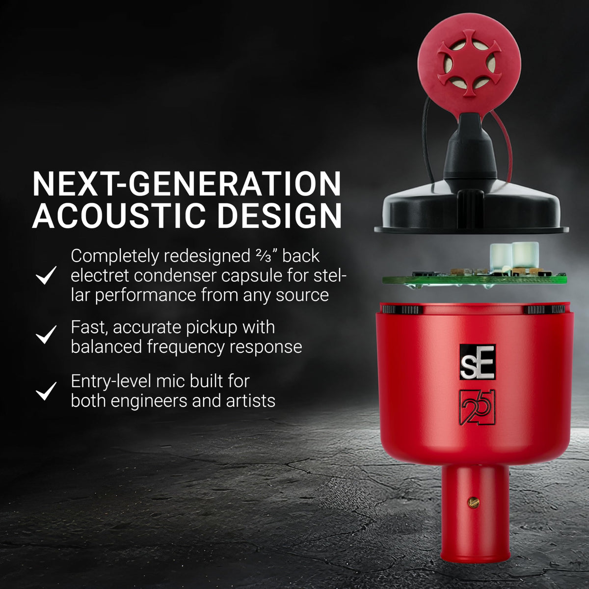 sE Electronics X1A-25AERB Red Condenser Microphone