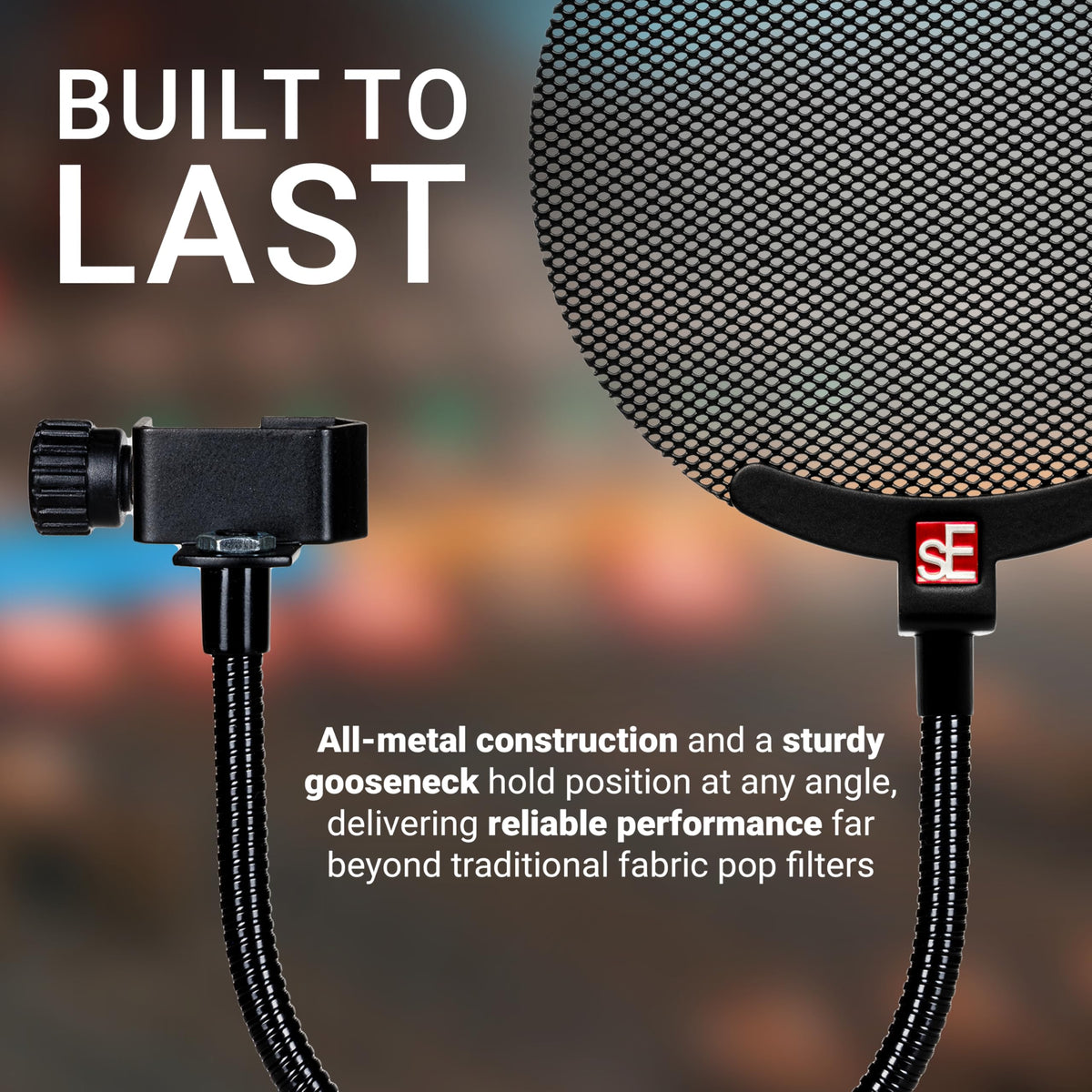 sE Electronics Metal Pop Filter Microphone Pop Screen