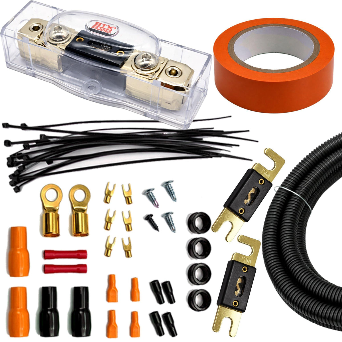 STX Audio SX4CXL 4 AWG Amplifier Wiring Kit
