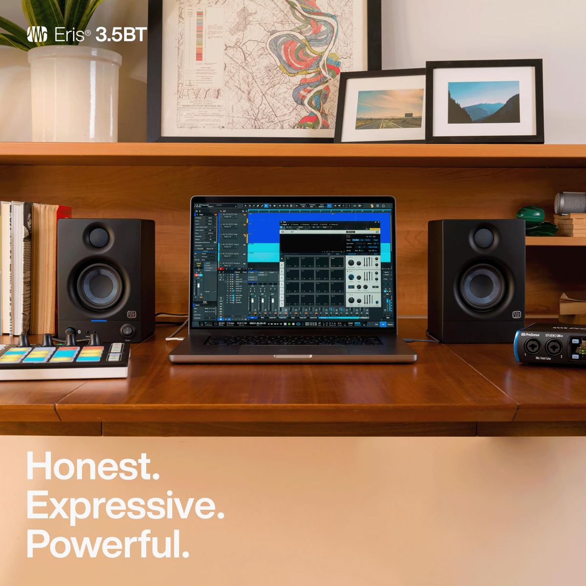 PreSonus ERIS-3-5BT 3.5" Bluetooth Studio Monitor Pair