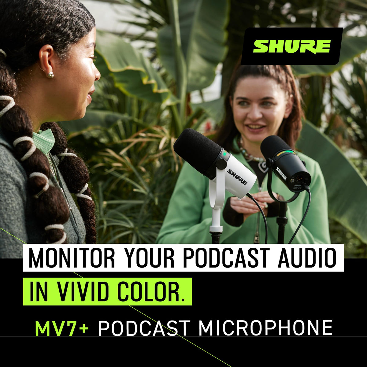 Shure MV7+-K-BNDL Dynamic Podcast Microphone with Stand