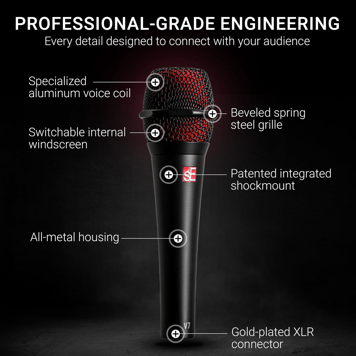 sE Electronics V7 SWITCH Handheld Dynamic Microphone