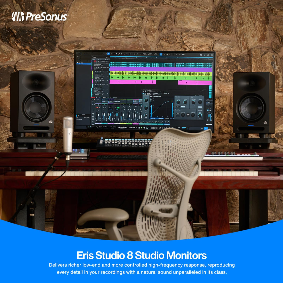 PreSonus ERIS-STUDIO8 8" Active Studio Monitor