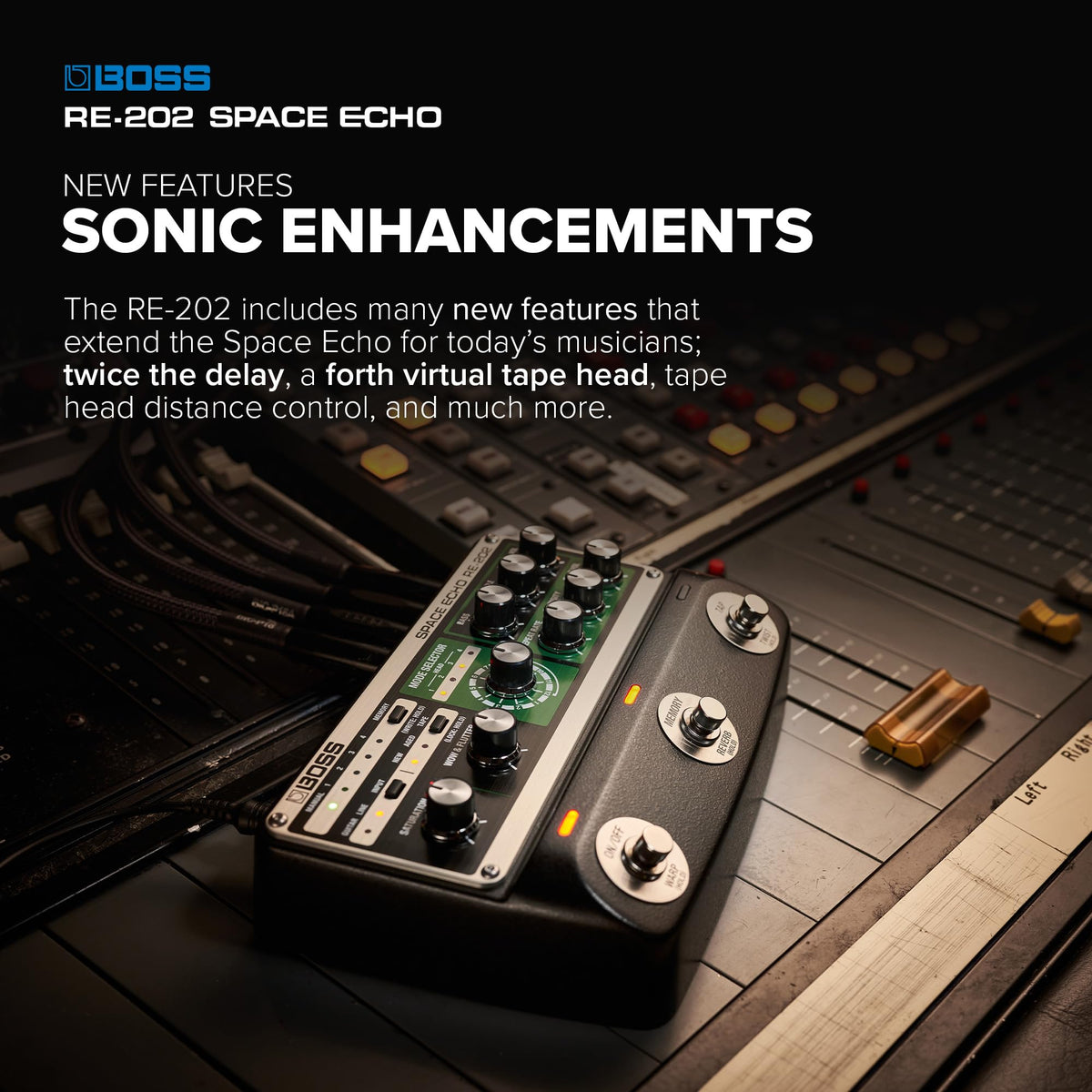 BOSS RE-202 Space Echo Tape Delay & Reverb Pedal