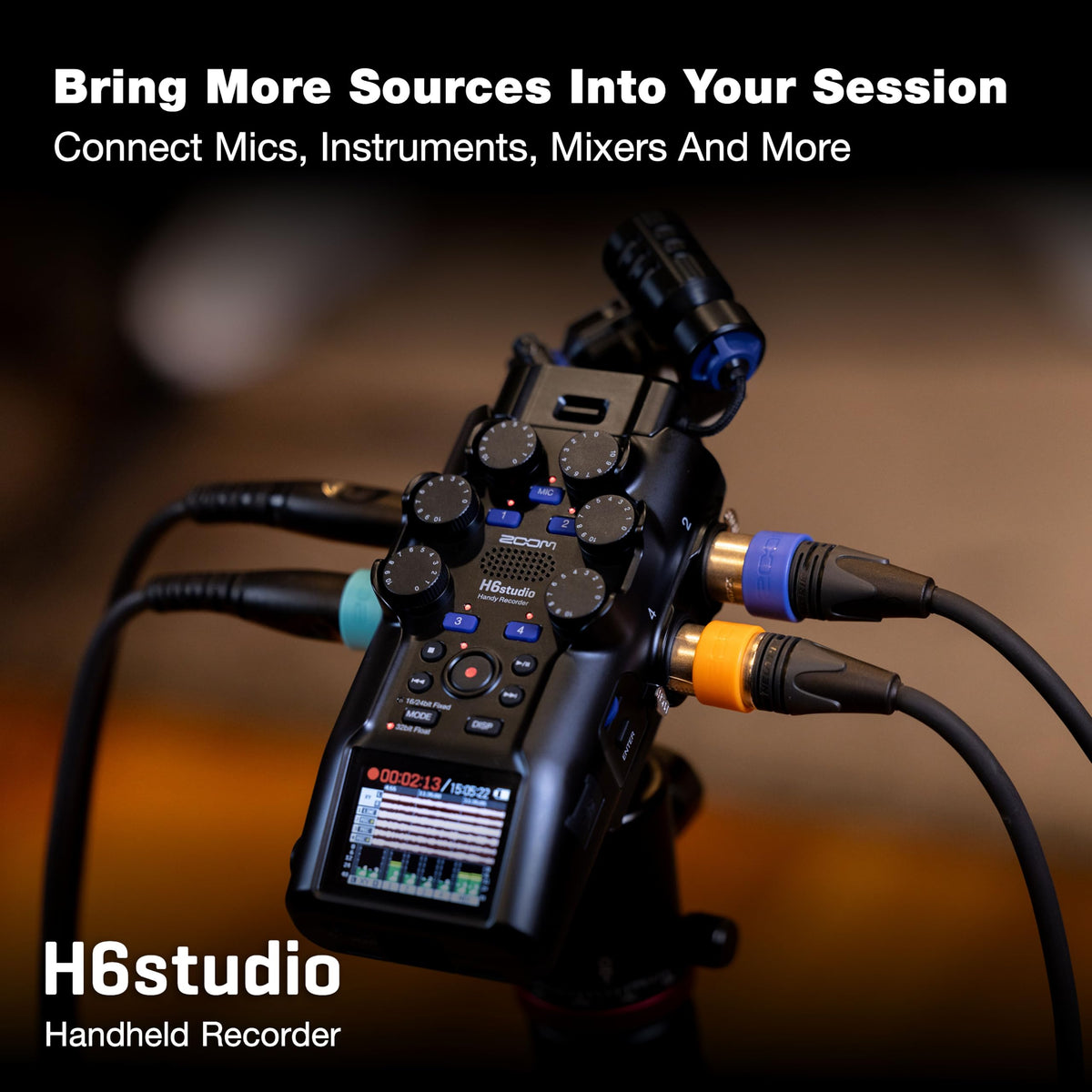 Zoom H6studio 32-Bit Float Handy Recorder