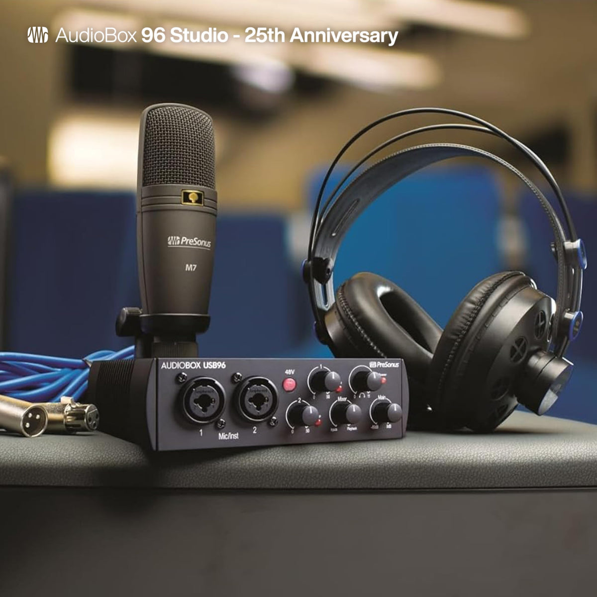PreSonus AUDIOBOX 96 STUDIO USB Recording Package