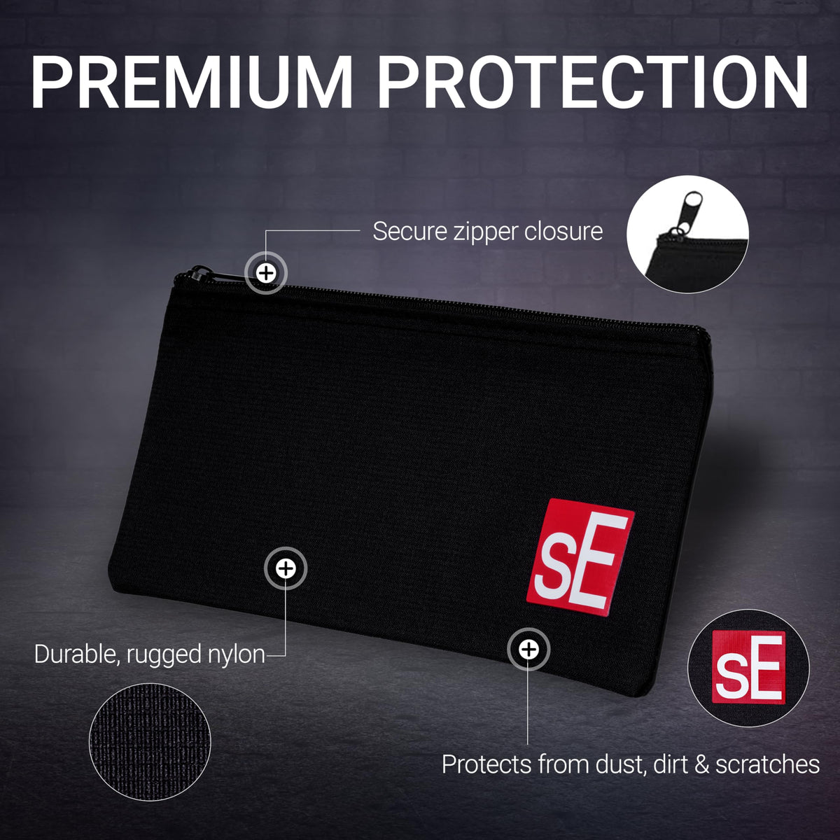 sE Electronics MP01-6P 6-Pack Nylon Microphone Pouches