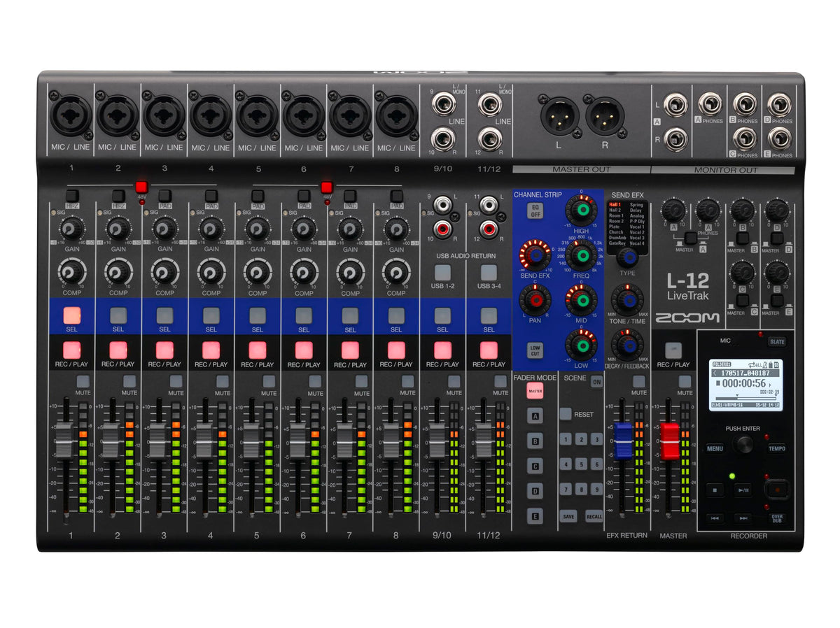 Zoom LiveTrak L-12 Digital Mixer and Multitrack Recorder