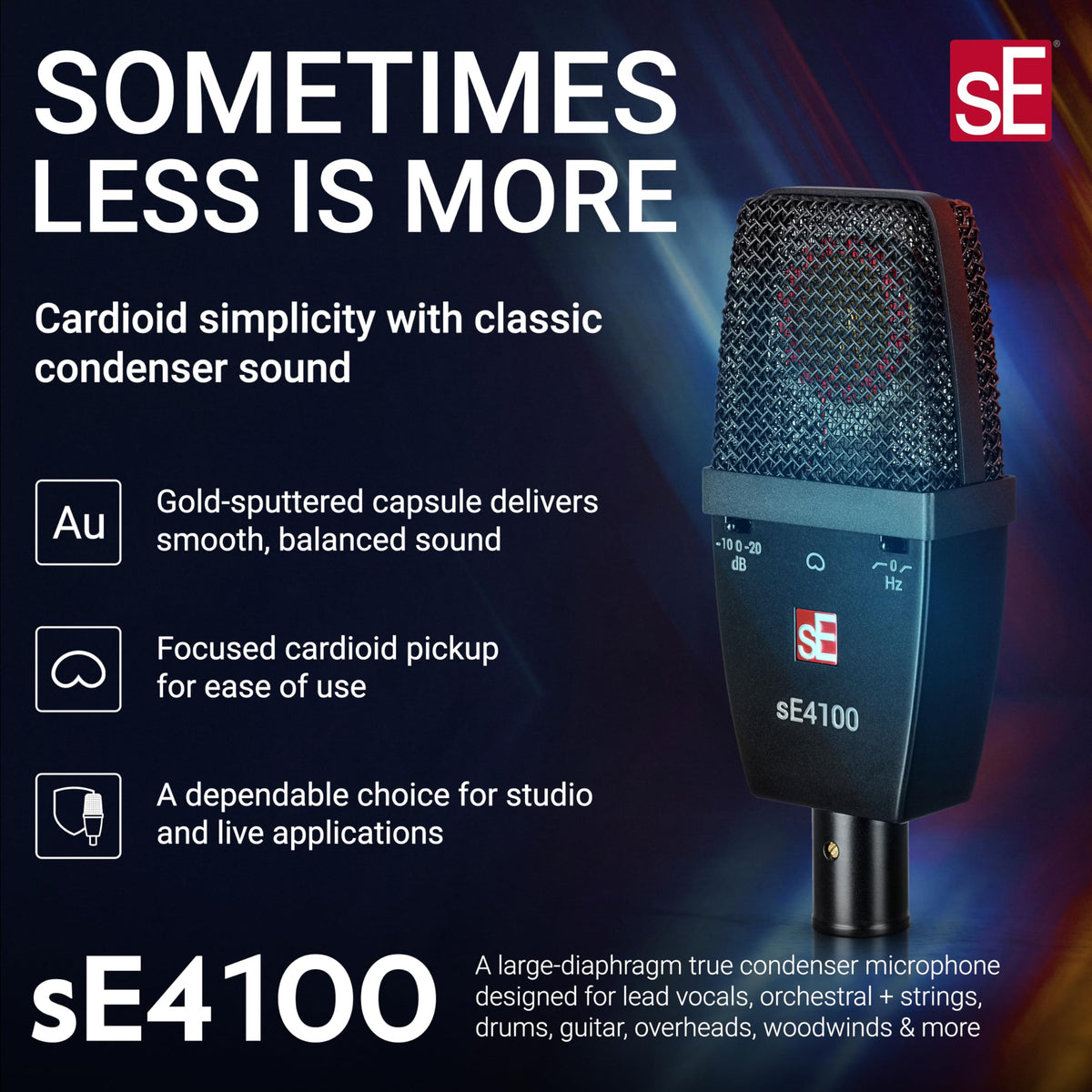 sE Electronics sE4100 Matched Pair Condenser Microphones