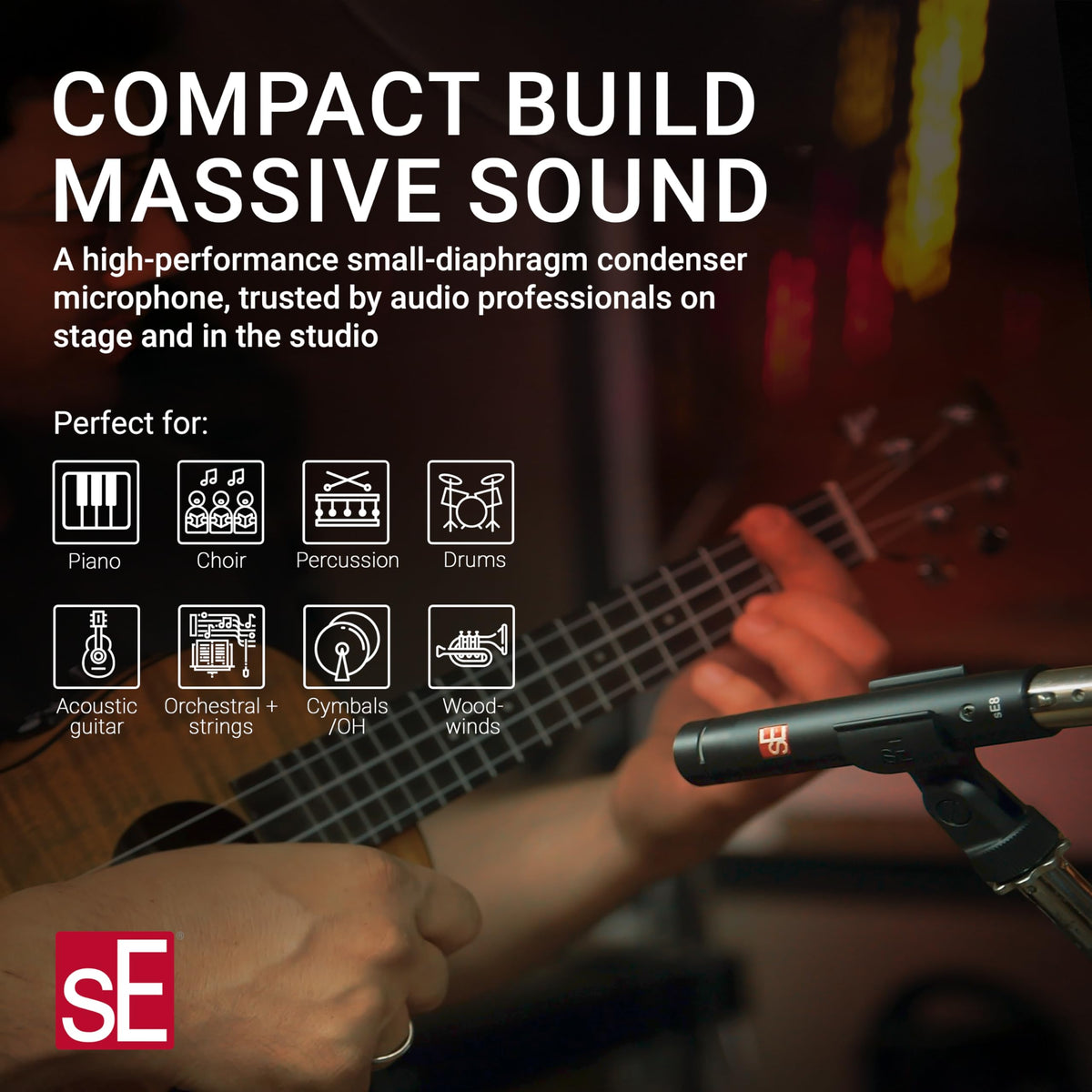sE Electronics sE8(P) Matched Pair Condenser Microphones