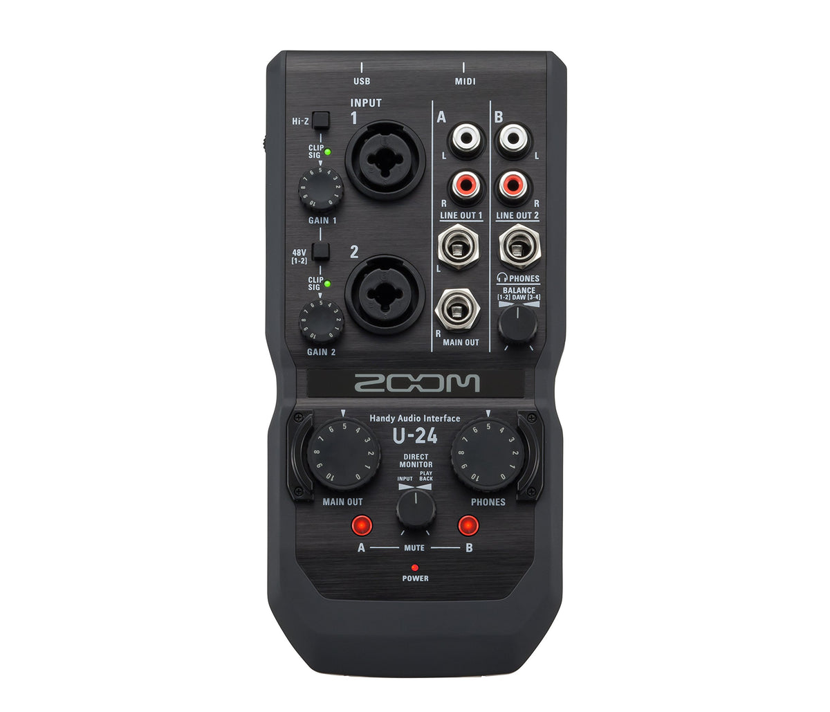 Zoom U-24 2-In/4-Out Portable USB Audio Interface