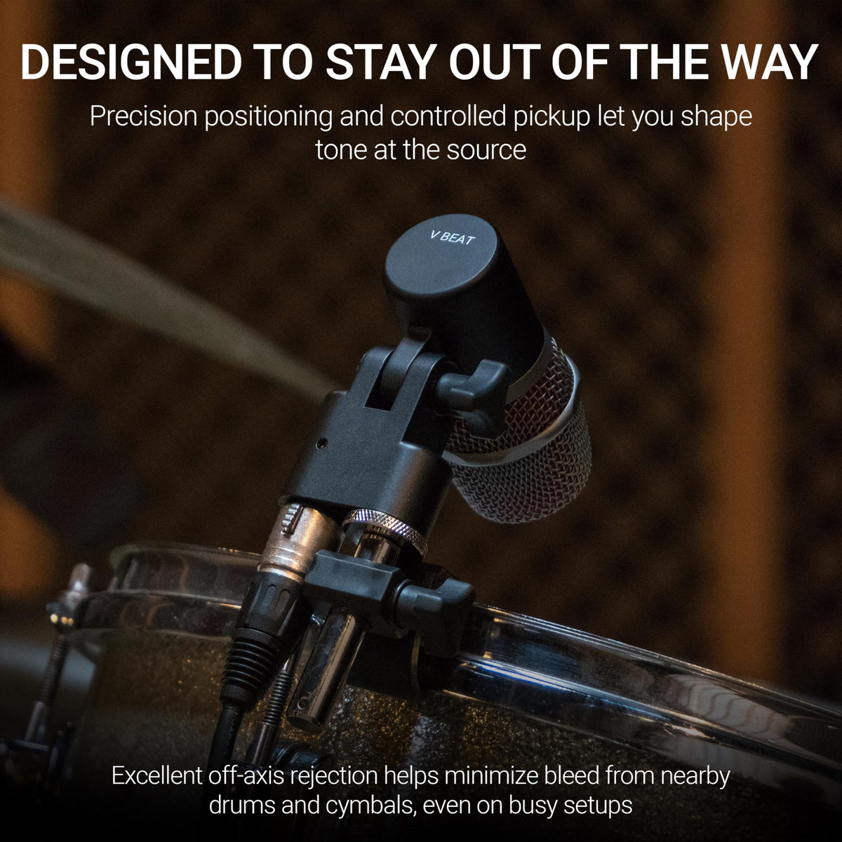sE Electronics V BEAT BLACK Dynamic Drum Microphone