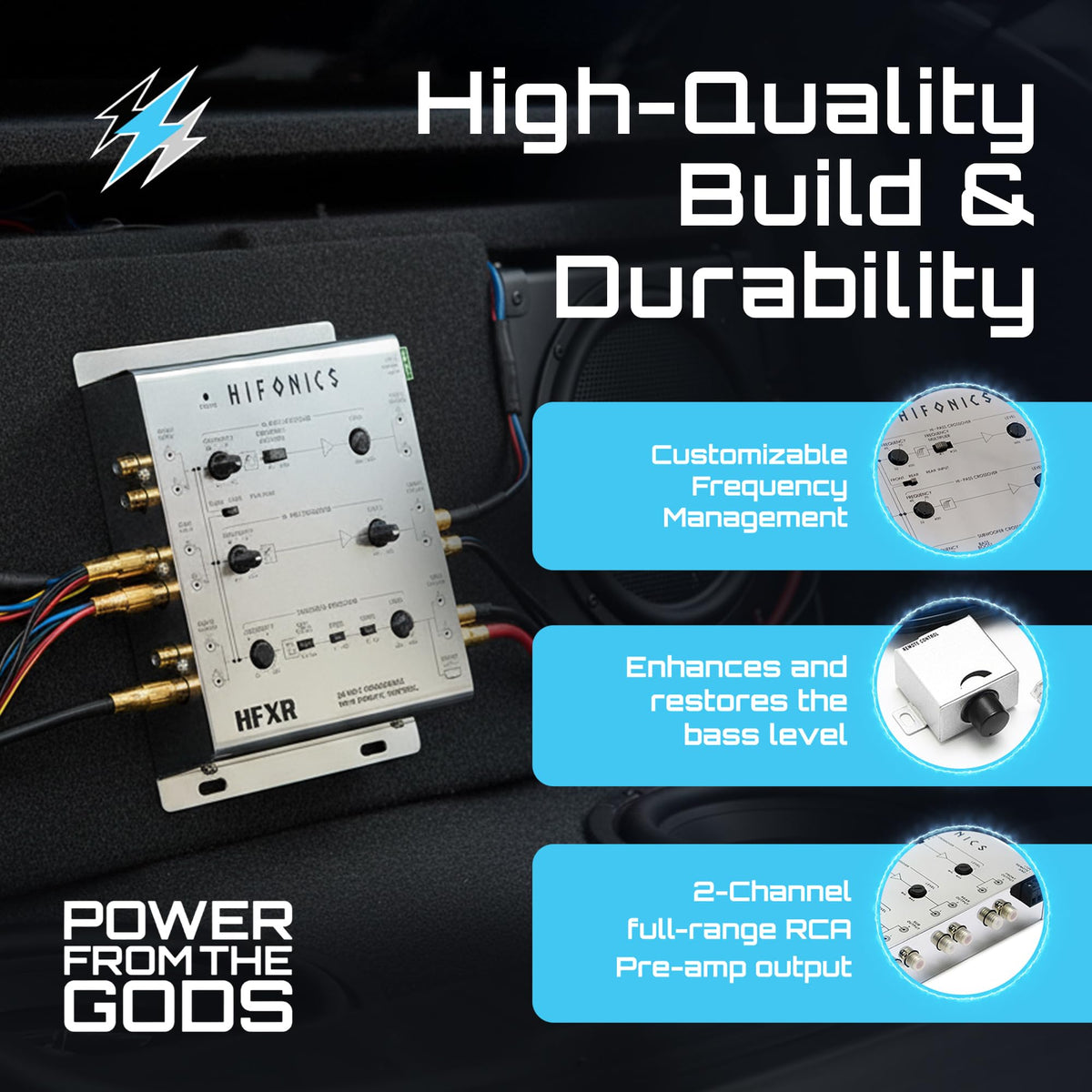 Hifonics HFXR 2/3-Way Active Car Audio Crossover