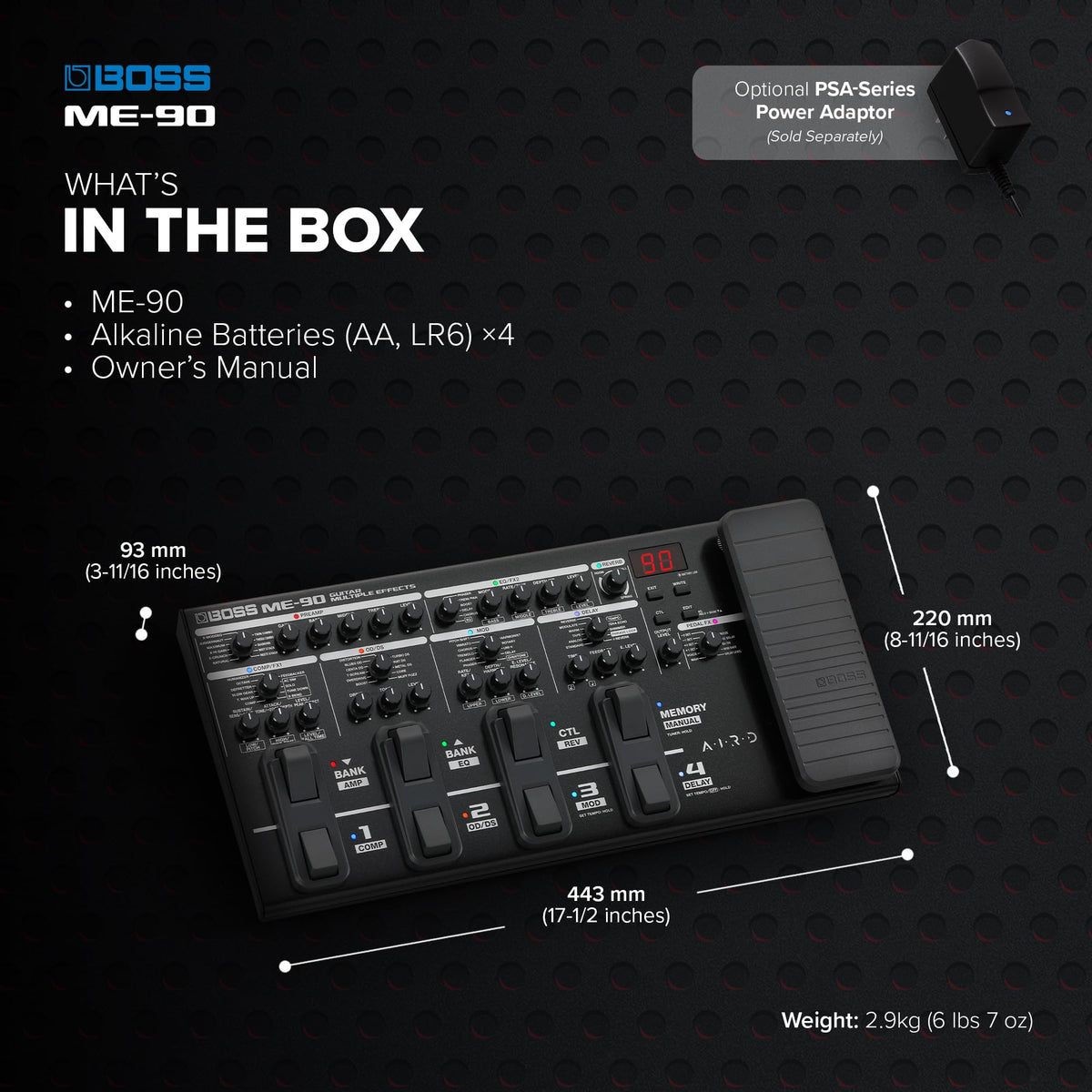 BOSS ME-90 Guitar Multi-Effects Processor