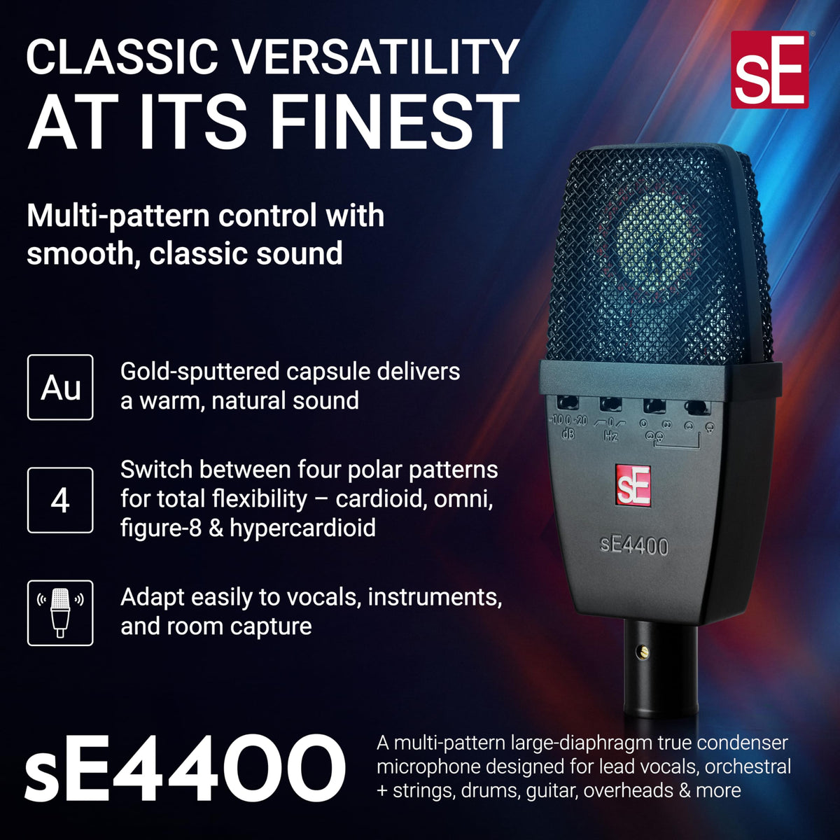sE Electronics sE4400(P) Matched Pair Condenser Microphones