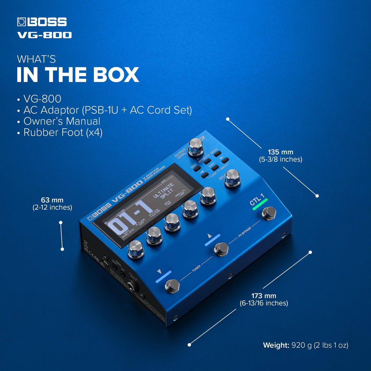 BOSS VG-800 V-Guitar Processor
