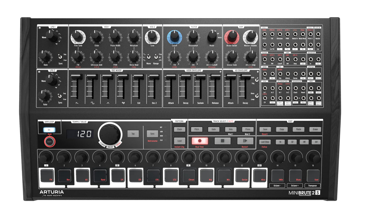 Arturia MINIBRUTE2S Semi-Modular Analog Synthesizer