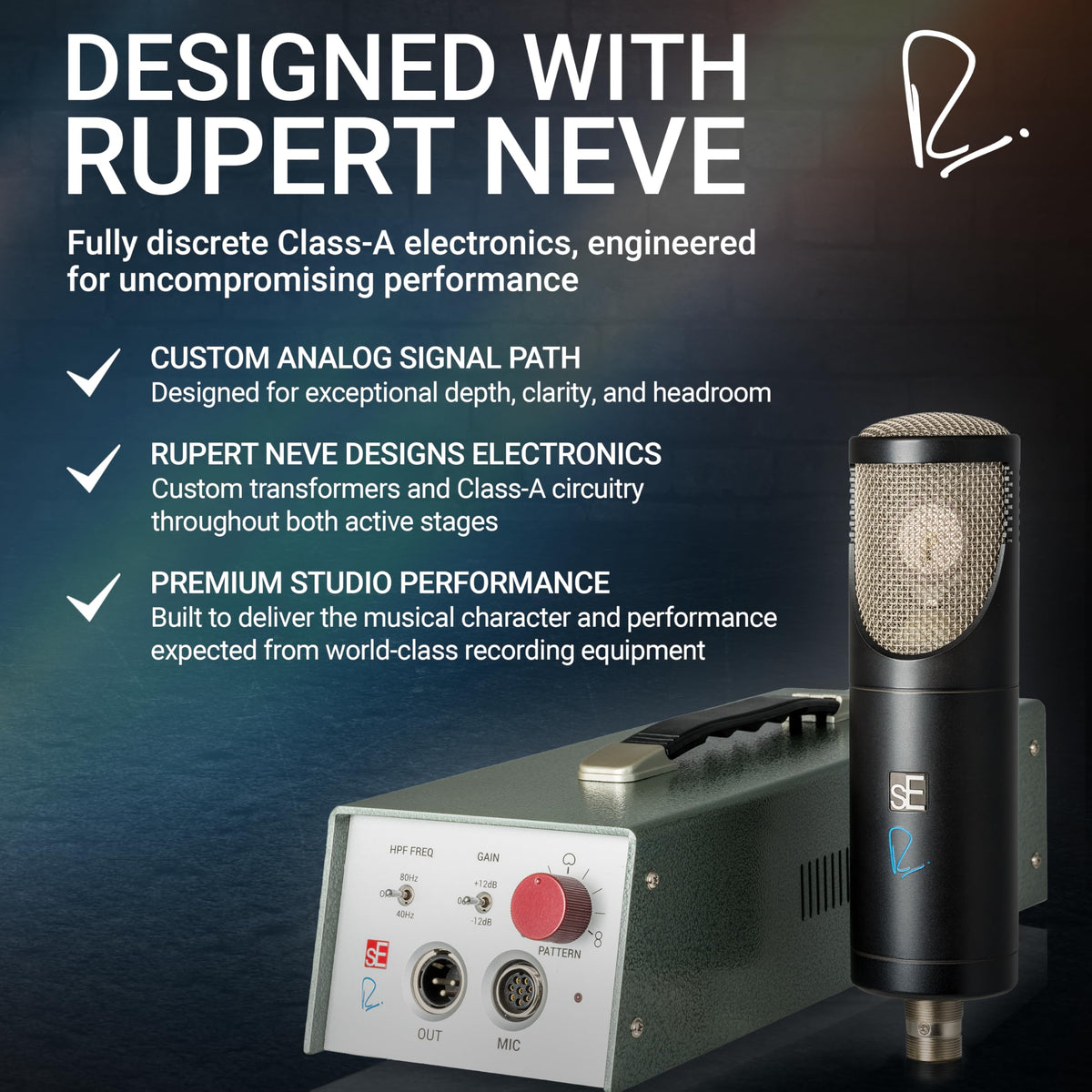 sE Electronics RNT Multi-Pattern Tube Condenser Microphone