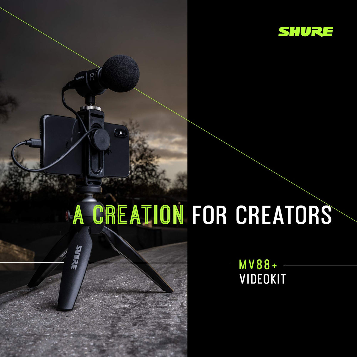 Shure MV88+DIG-VIDKIT Digital Stereo Microphone Video Kit