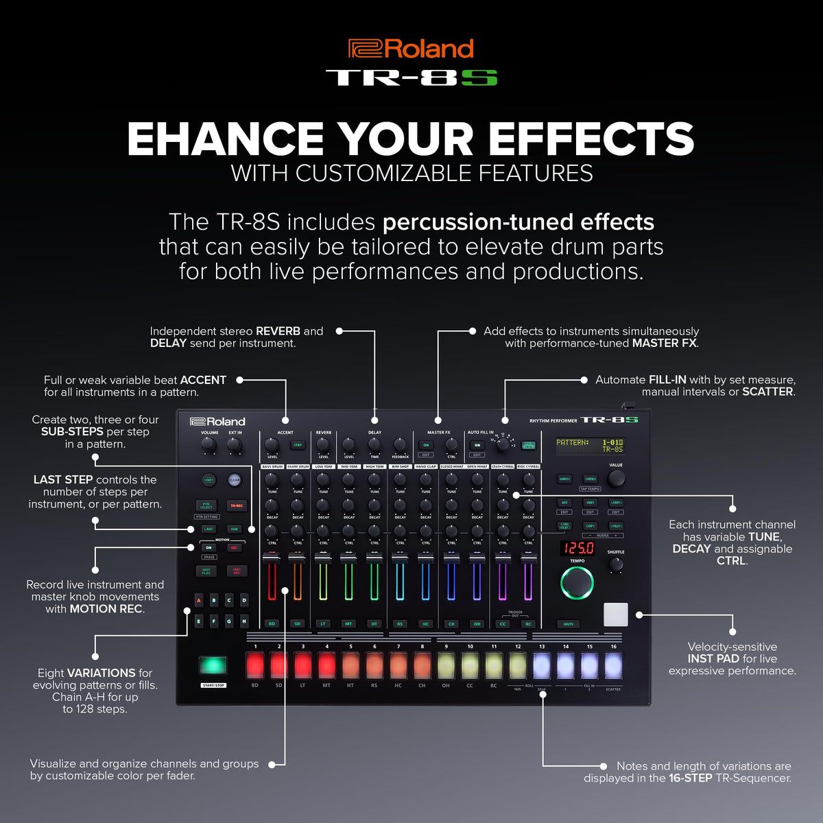Roland TR-8S Rhythm Performer Drum Machine