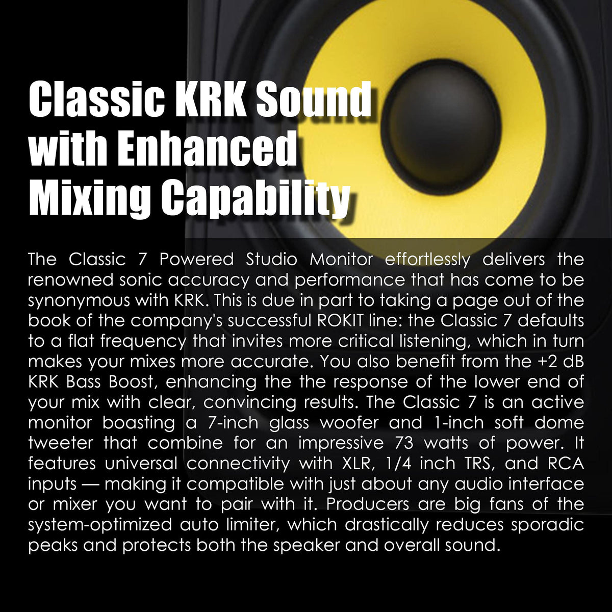 KRK CL7G3-NA Classic 7 7" Powered Studio Monitor