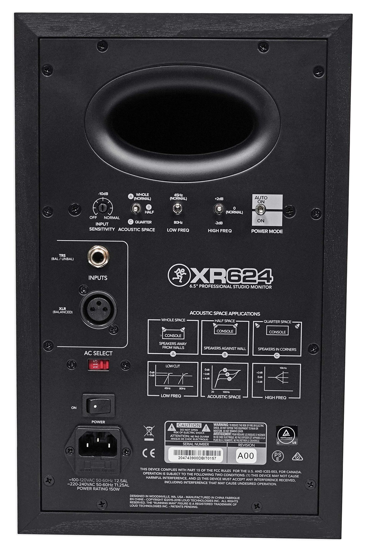 Mackie XR624 6.5" Powered Studio Monitor