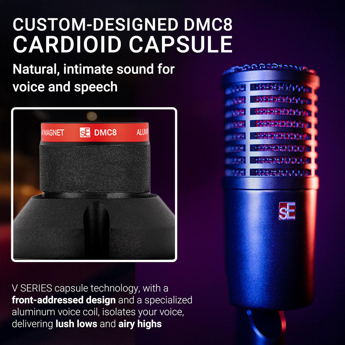 sE Electronics DYNACASTER DCM 8 Dynamic Microphone