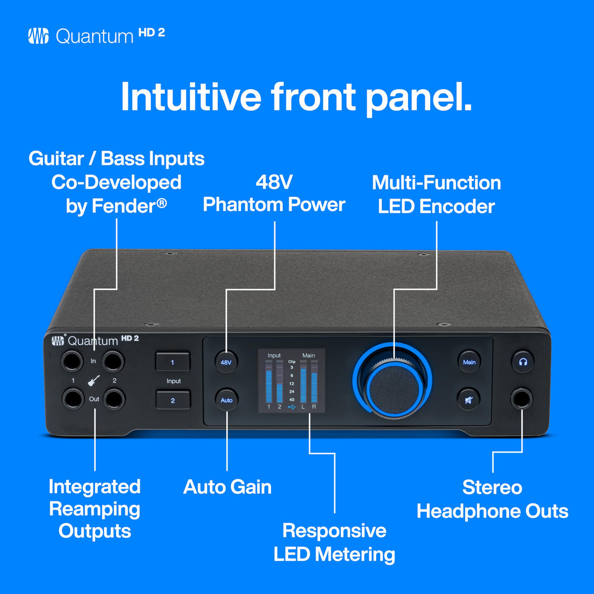 PreSonus QUANTUM-HD2 20x24 USB-C Audio Interface