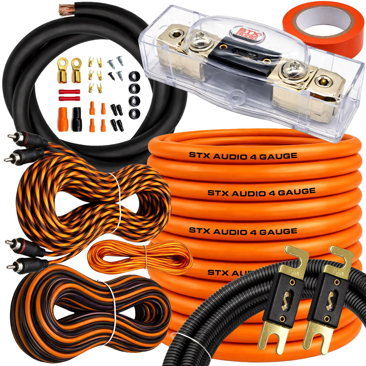 STX Audio SX4CXL 4 AWG Amplifier Wiring Kit