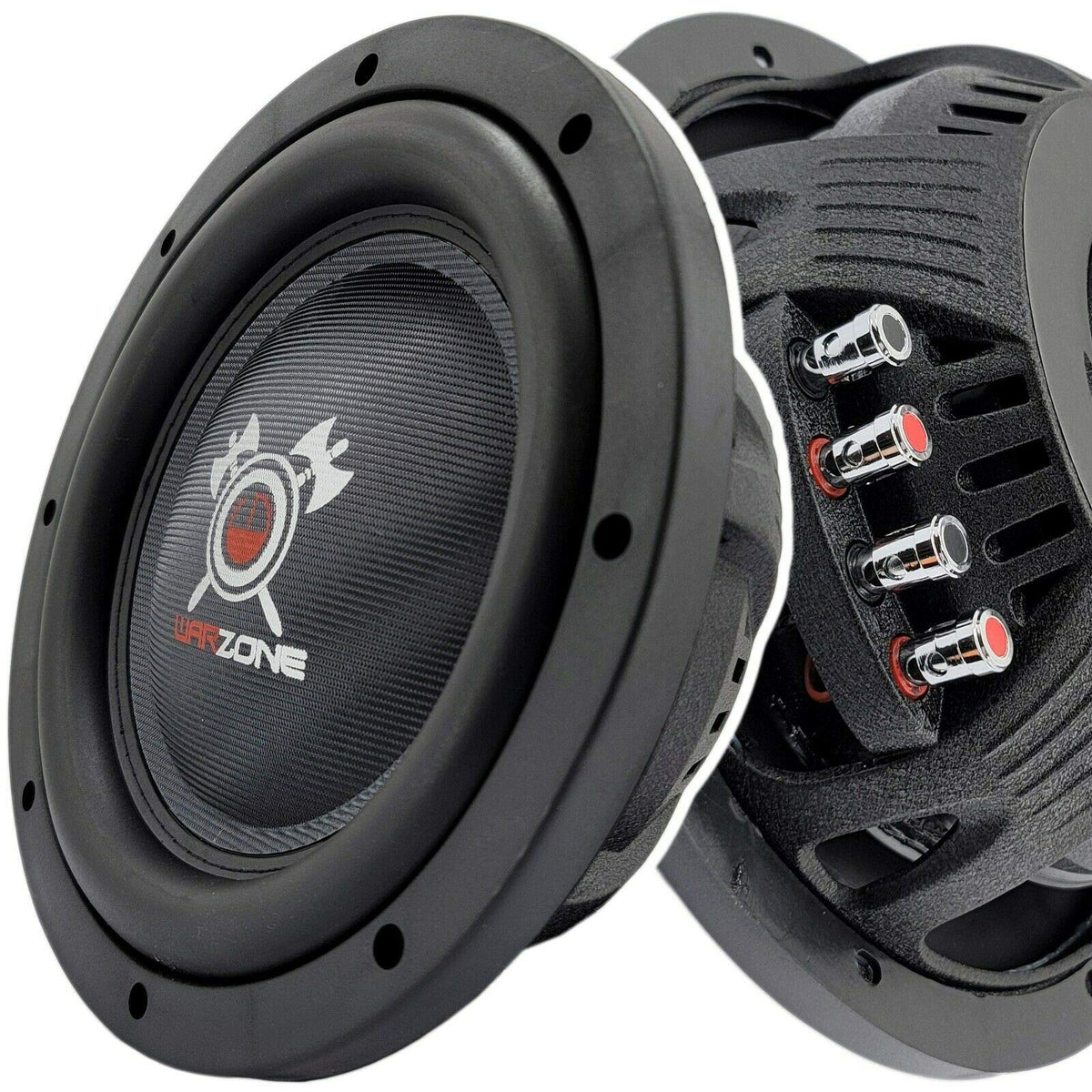 Warzone WZ10D4 10" Shallow Dual 4-Ohm Subwoofer