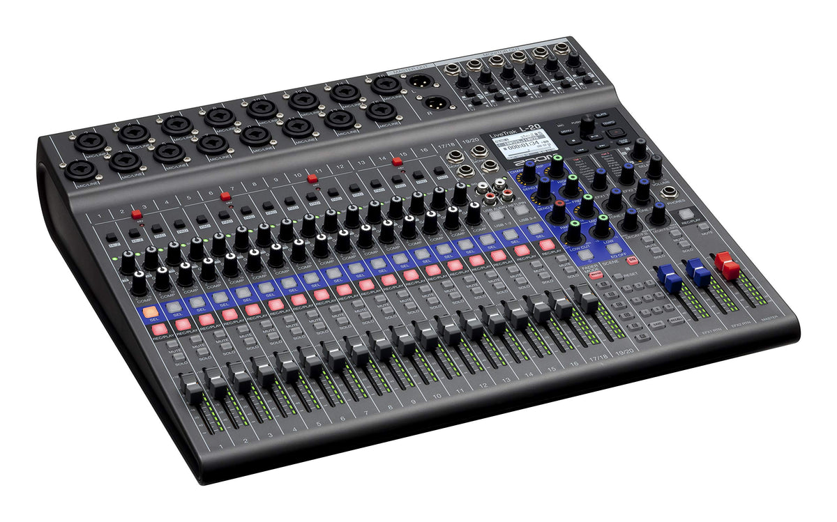 Zoom ZL20 LiveTrak L-20 20-Input Digital Mixer Recorder