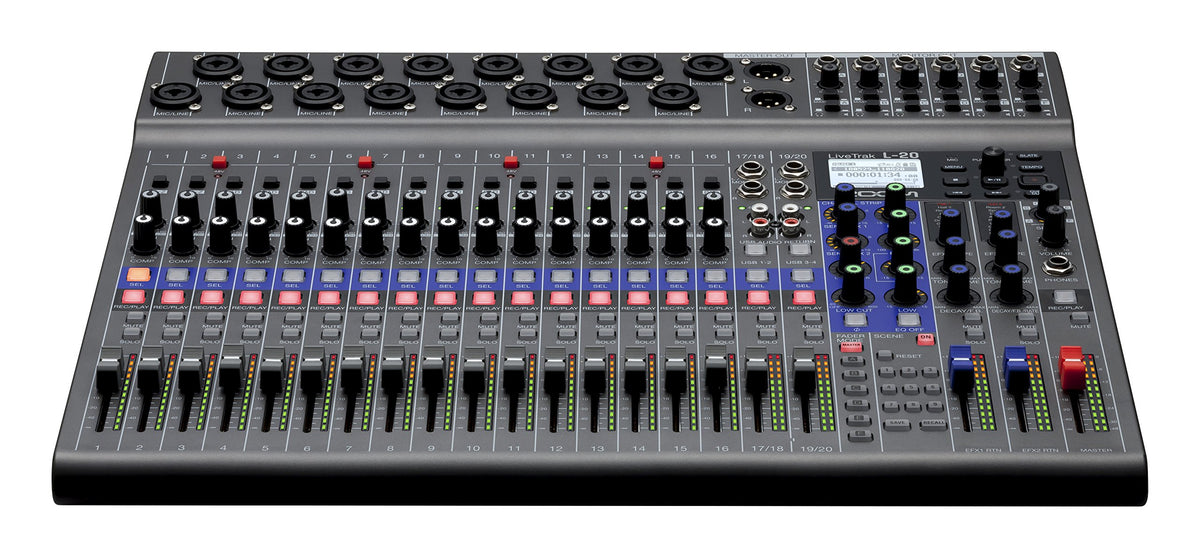 Zoom ZL20 LiveTrak L-20 20-Input Digital Mixer Recorder