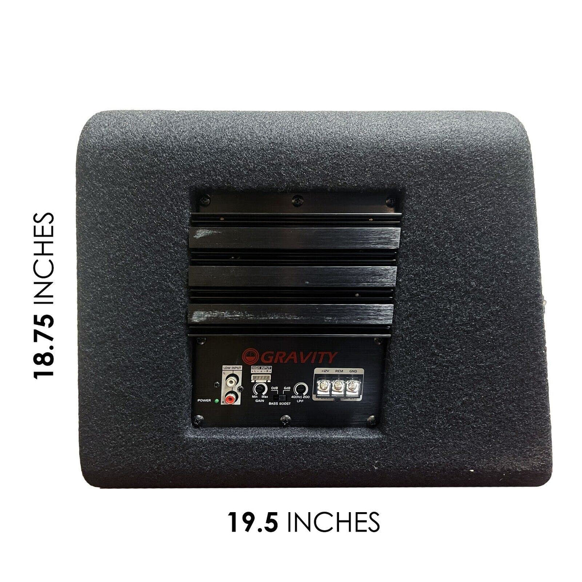 Gravity G12BD2 Dual 12" Ported Loaded Subwoofer Enclosure