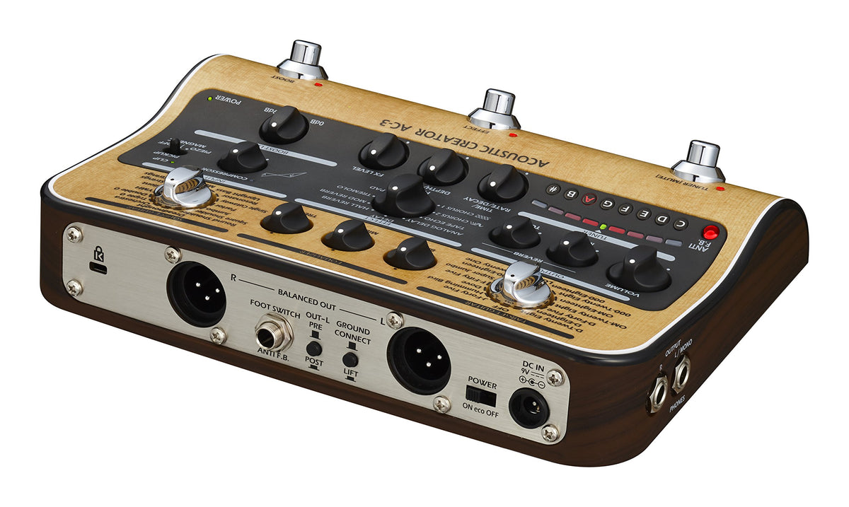 Zoom AC-3 Acoustic Creator DI and Effects Pedal