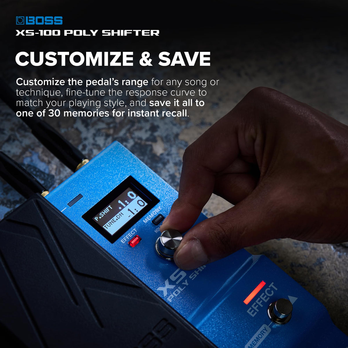 BOSS XS-100 Poly Shifter Pitch-Shifting Pedal