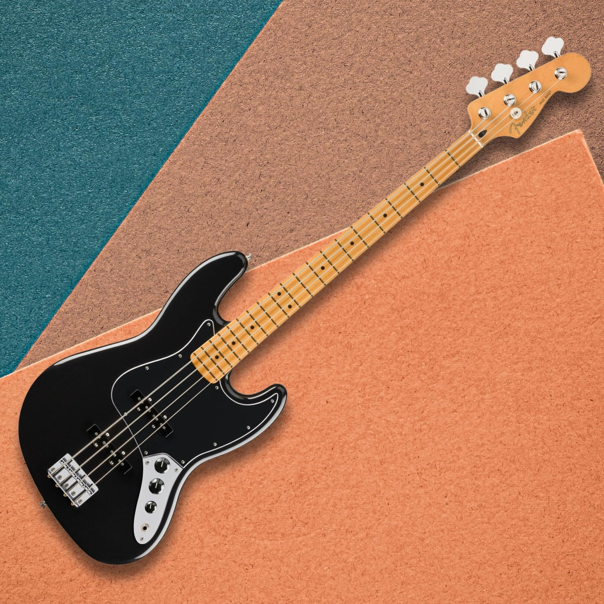 Fender 140482506 Player II Jazz Bass, Black Maple