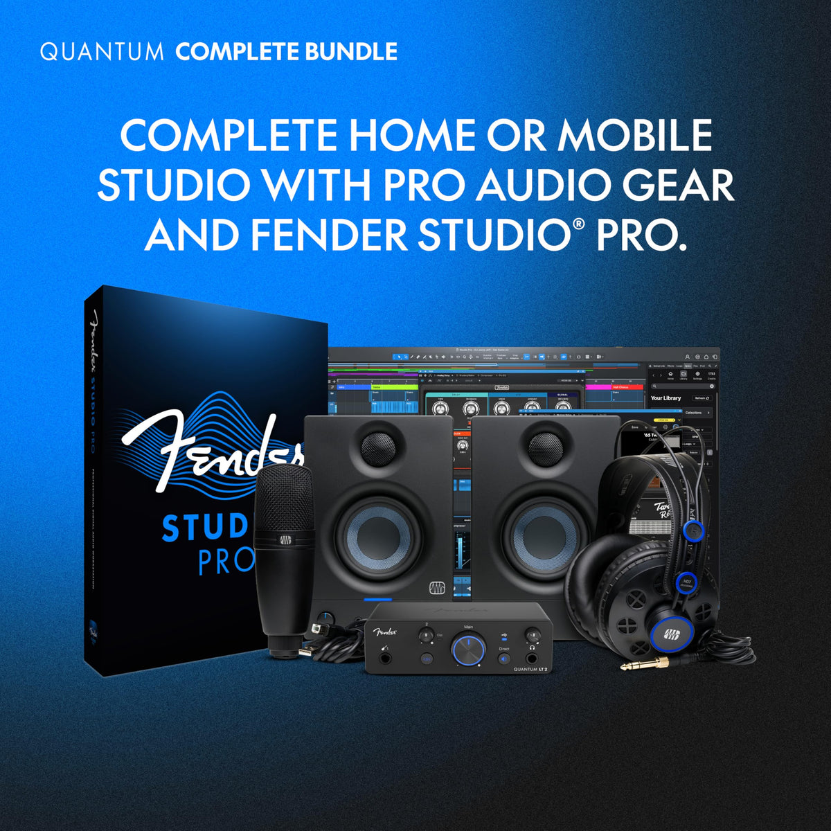PreSonus QUANTUM LT COMPLETE Recording Bundle