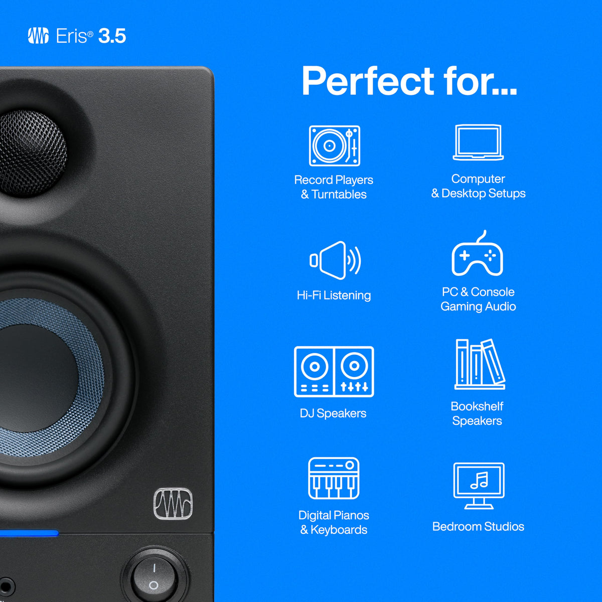 PreSonus ERIS-3-5 3.5" Powered Studio Monitors