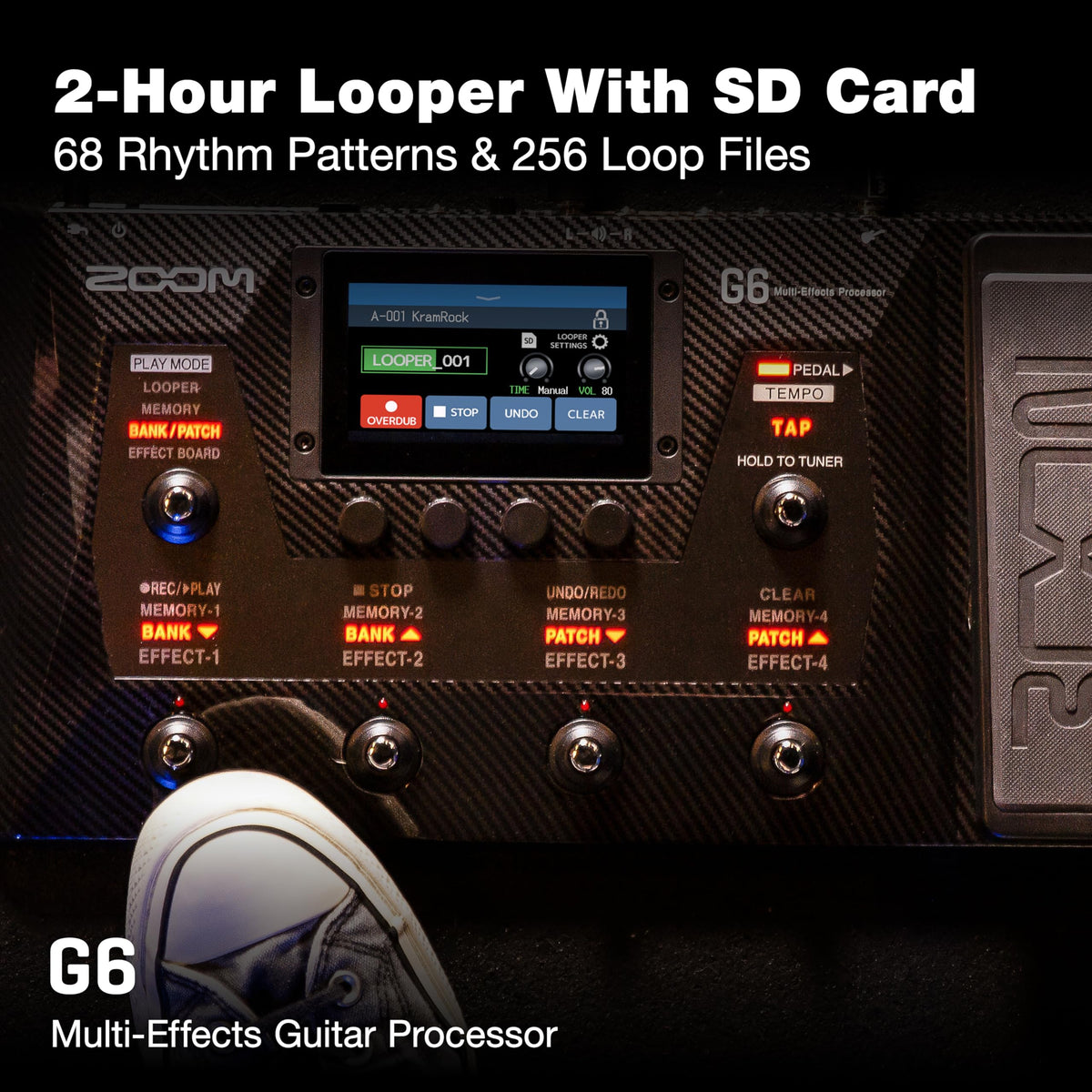 Zoom ZG6 G6 Guitar Multi-Effects Processor