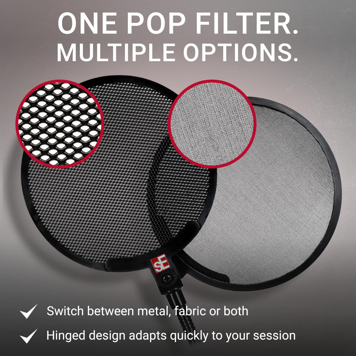 sE Electronics Dual Pop Filter Microphone Pop Filter