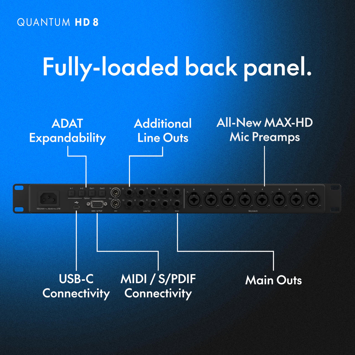 Fender Quantum HD 8 USB-C Audio Interface