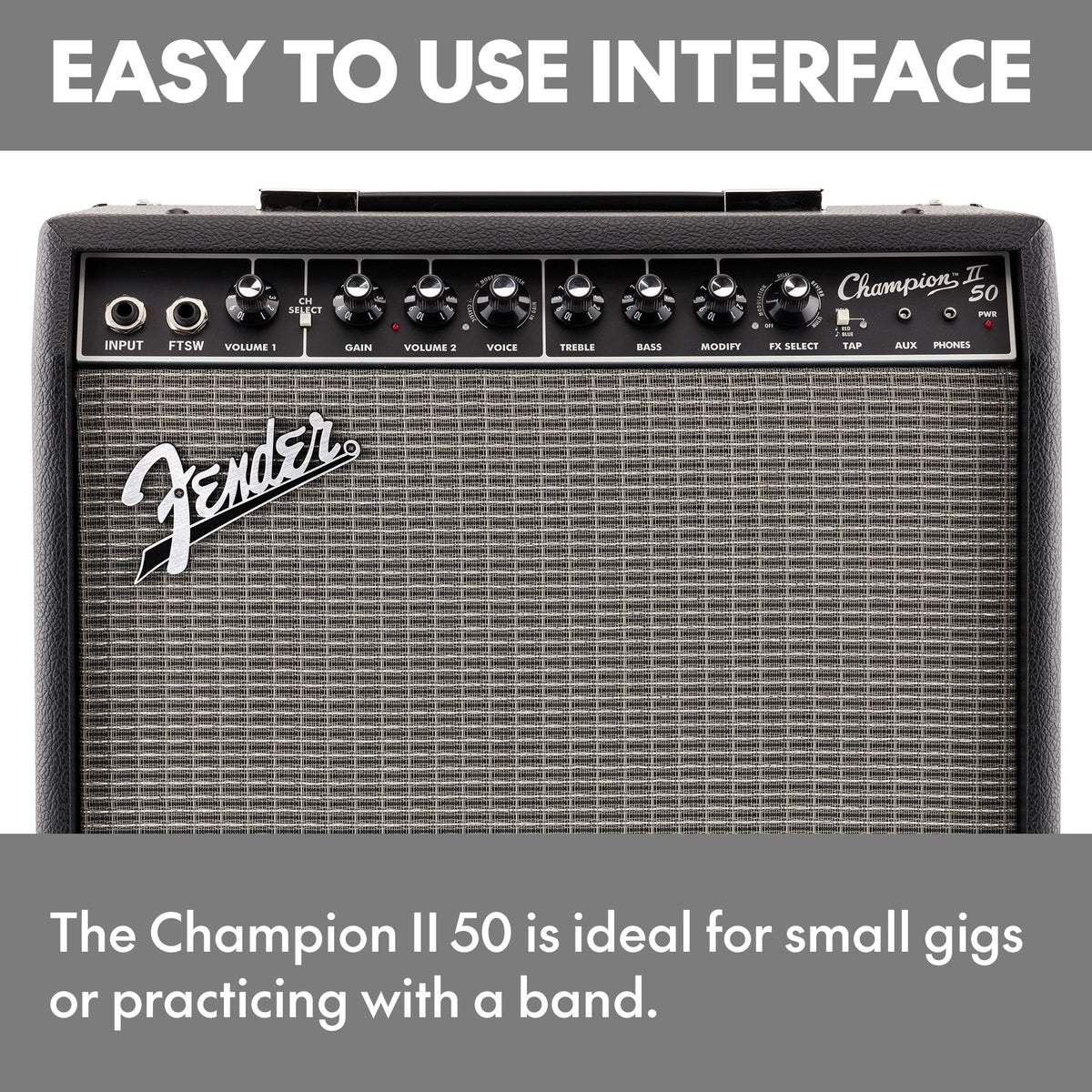 Fender Champion II 50 12" 50-Watt Guitar Combo Amp