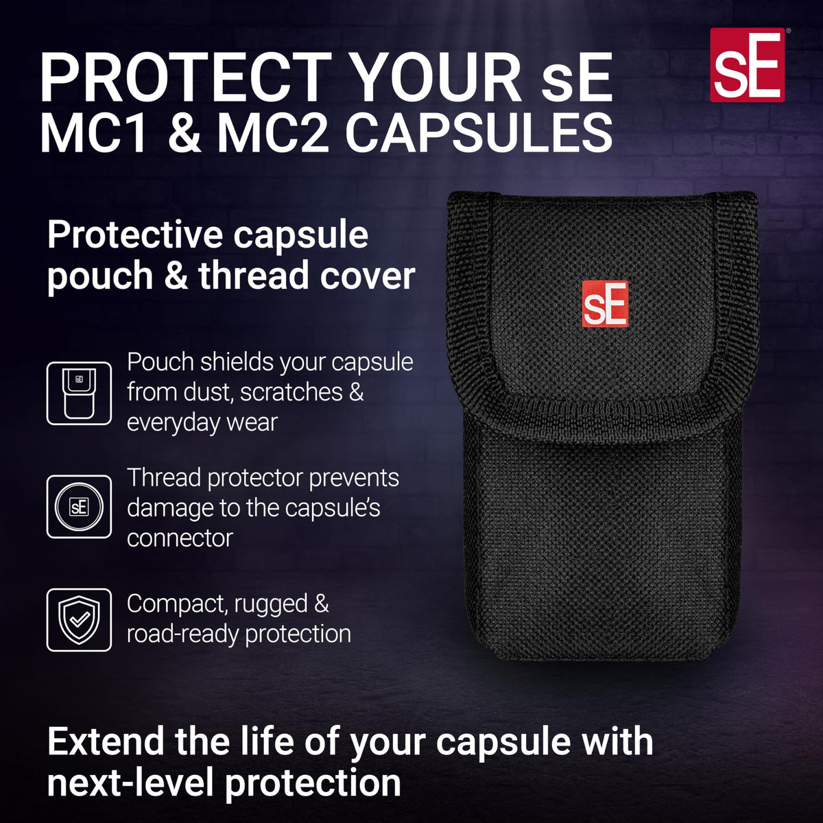 sE Electronics MP03 Wireless Capsule Pouch & Thread Cover