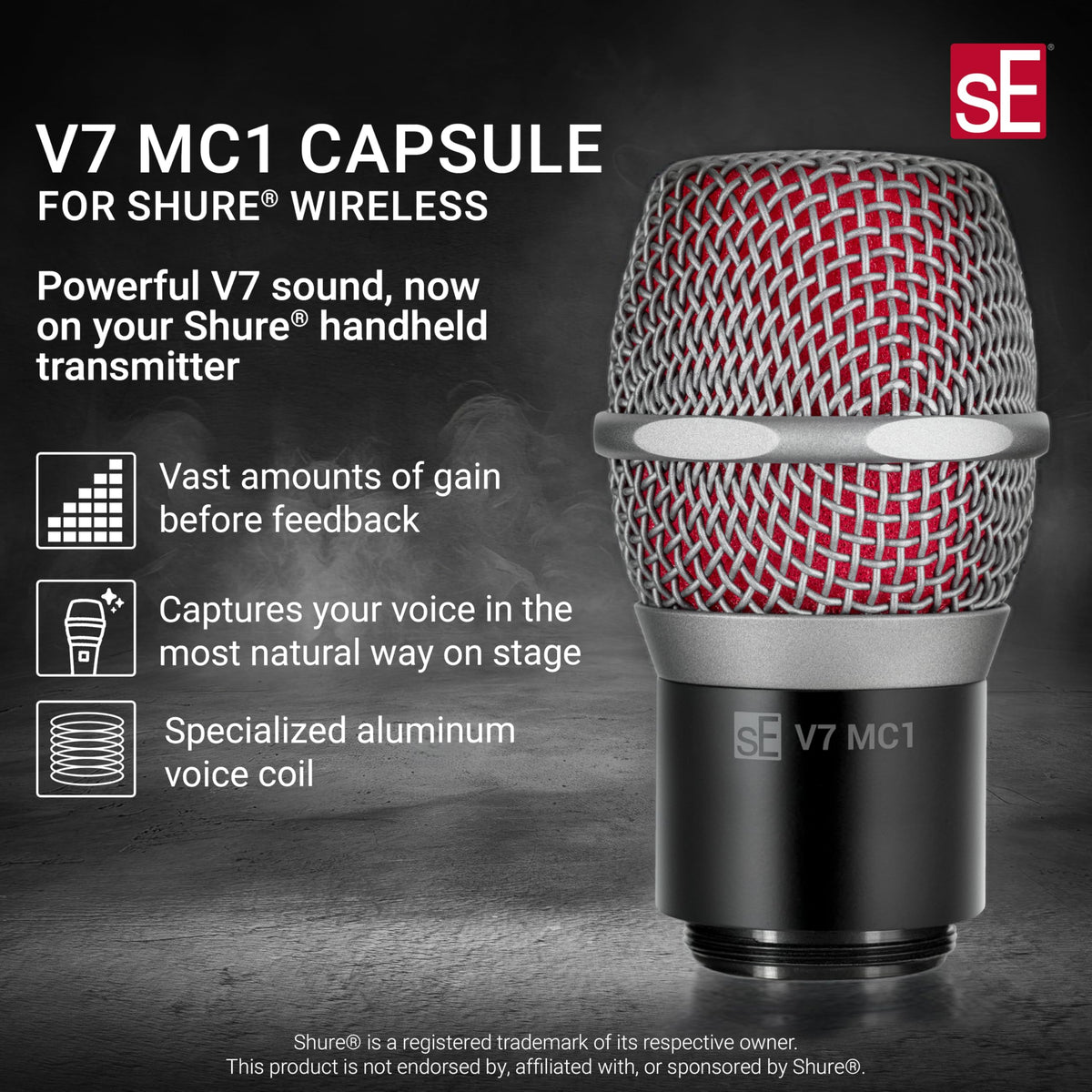 sE Electronics V7MC1WHMP3 White Wireless Mic Capsule