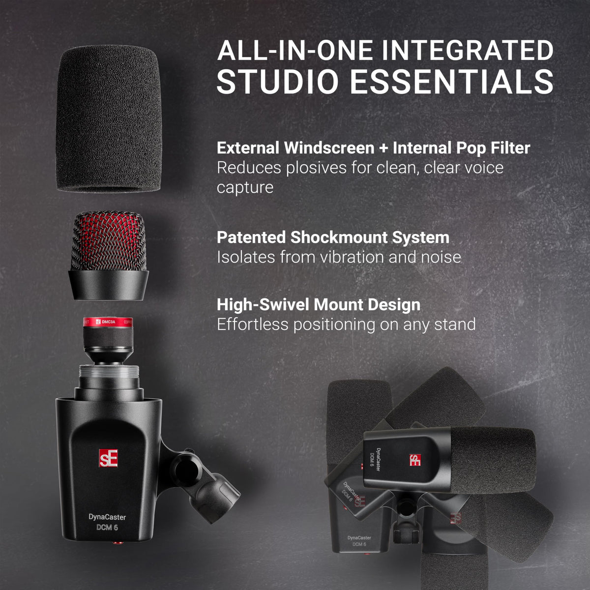 sE Electronics DynaCaster DCM 6 Dynamic XLR Microphone