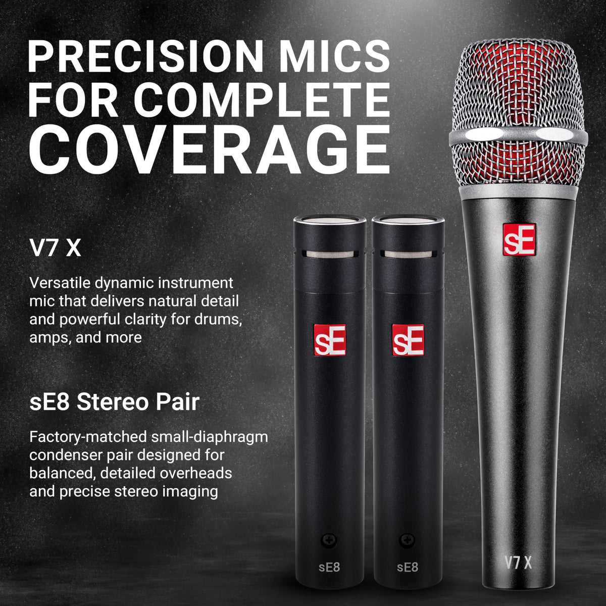 sE Electronics V Pack Arena 7-Piece Drum Microphone Kit