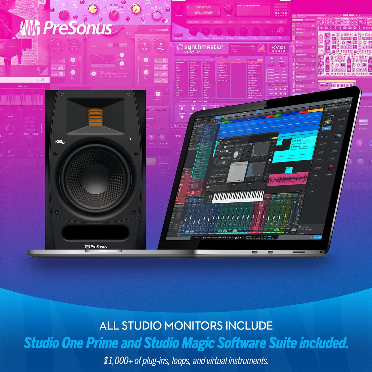 PreSonus R65 V2 6.5" Active AMT Studio Monitor