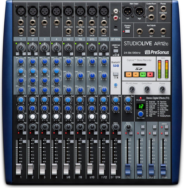 PreSonus StudioLive AR12c 14-Channel Analog Mixer