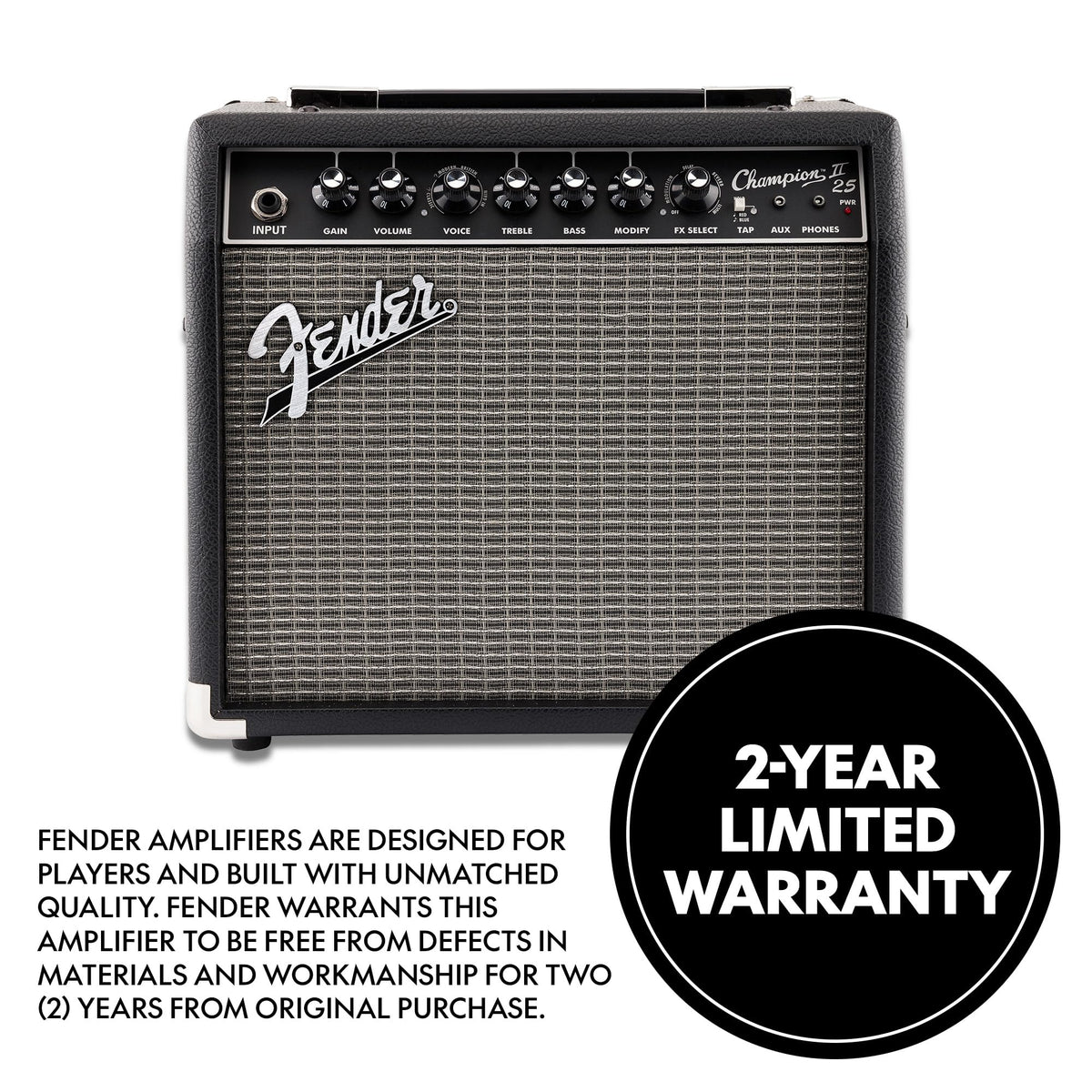 Fender CHAMPION II 25 25-Watt 8" Guitar Combo Amp